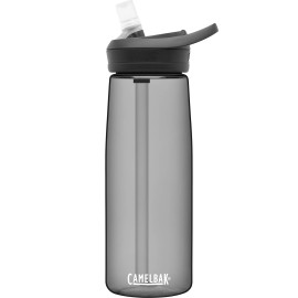 CamelBak eddy+ Water Bottle with Tritan Renew - Straw Top 25oz, Charcoal CamelBak eddy+ Water Bottle with Tritan Renew - Straw Top 25oz, Charcoal