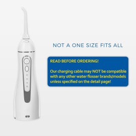 Water Flosser Charger for Nicwell, COSLUS, Oralfree, Nicefeel, MOSPRO, Aquasonic, Tovendor, Hangsun, Initio, McNaval, Zerhunt and Cremax Oral Irrigator