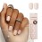 KISS imPRESS No Glue Mani Press On Nails, Color, \'Point Pink\', Pink, Short Size, Squoval Shape, Includes 30 Nails, Prep Pad, Instructions Sheet, 1 Manicure Stick, 1 Mini File