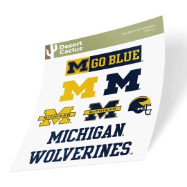 Desert Cactus University of Michigan Sticker Wolverines UM U of M Sticker Vinyl Decals Laptop Water Bottle Car Scrapbook Sheet T2 (Type 2) Desert Cactus University of Michigan Sticker Wolverines UM U of M Sticker Vinyl Decals Laptop Water Bottle Car Scrapbook Sheet T2 (Type 2)