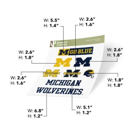 Desert Cactus University of Michigan Sticker Wolverines UM U of M Sticker Vinyl Decals Laptop Water Bottle Car Scrapbook Sheet T2 (Type 2) Desert Cactus University of Michigan Sticker Wolverines UM U of M Sticker Vinyl Decals Laptop Water Bottle Car Scrapbook Sheet T2 (Type 2)