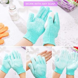 24 pcs Exfoliating Shower Gloves,Double Sided Exfoliating Bath Gloves Deep Clean Dead Skin for Spa Massage Beauty Skin Shower Body Scrubber Bathing Accessories.-12 Multi-Colors 24 pcs Exfoliating Shower Gloves,Double Sided Exfoliating Bath Gloves Deep Clean Dead Skin for Spa Massage Beauty Skin Shower Body Scrubber Bathing Accessories.-12 Multi-Colors