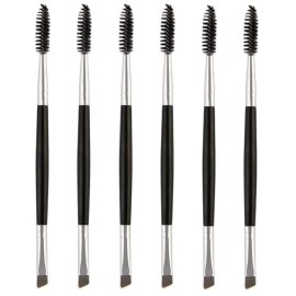 6 pcs Duo Eyebrow Brush,Eyelash Brush Mascara Wands Spoolie Brushes for Eyelash Extension Lash applicator Eyebrow