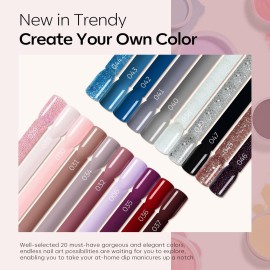 Modelones Dip Powder Nail Kit Starter, 20 Colors Nude Pink Gray Dipping Powder Liquid Set Base&Top Activator for French Nail Art Salon DIY Kit Modelones Dip Powder Nail Kit Starter, 20 Colors Nude Pink Gray Dipping Powder Liquid Set Base&Top Activator for French Nail Art Salon DIY Kit