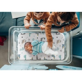 GRSSDER Stretchy Ultra Soft Fitted Bassinet Sheet Set 2 Pack, Universal Fit for Bassinets Baby Cradle Moses Basket Oval Rectangle Pad/Mattress, Happy Dinosaurs Bassinet Sheets for Girls and Boys GRSSDER Stretchy Ultra Soft Fitted Bassinet Sheet Set 2 Pack, Universal Fit for Bassinets Baby Cradle Moses Basket Oval Rectangle Pad/Mattress, Happy Dinosaurs Bassinet Sheets for Girls and Boys