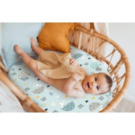GRSSDER Stretchy Ultra Soft Fitted Bassinet Sheet Set 2 Pack, Universal Fit for Bassinets Baby Cradle Moses Basket Oval Rectangle Pad/Mattress, Happy Dinosaurs Bassinet Sheets for Girls and Boys GRSSDER Stretchy Ultra Soft Fitted Bassinet Sheet Set 2 Pack, Universal Fit for Bassinets Baby Cradle Moses Basket Oval Rectangle Pad/Mattress, Happy Dinosaurs Bassinet Sheets for Girls and Boys