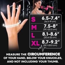 MhIL Workout Gloves for Women - Comfortable Gym Gloves for Women with Hand Protection and Enhanced Grip - Weight Lifting Glove for Womens with Wrist Wraps Support for Safety, Bike & Cycling Glove