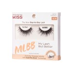 KISS My Lash But Better, False Eyelashes, \'So Real\', 12 mm, Includes 1 Pair Of Lash, Contact Lens Friendly, Easy to Apply, Reusable Strip Lashes, Glue-On