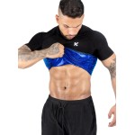 Kewlioo Sauna Shirt for Men - Heat Trapping Sweat Vest, Sauna Suit For Men, Compression Workout Sweat Suit for Gym, Workouts (Black, L)