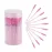 CHEFBEE 100PCS Disposable Eyelash Brush, Mascara Wands Makeup Brushes Applicators Kits for Eyelash Extensions and Eyebrow with Container (Light Pink)