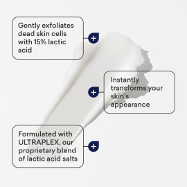 AmLactin Intensive Healing Body Cream, 12 oz Tub, 2-in-1 Exfoliator and Moisturizer for Dry Skin with 15% Lactic Acid and Ceramides for 24-Hour Moisturization