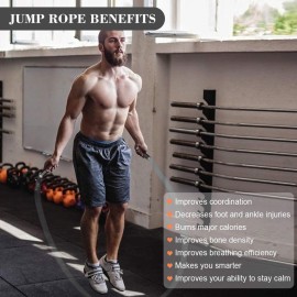 Redify Weighted Jump Rope for Workout Fitness(1LB), Tangle-Free Ball Bearing Rapid Speed Skipping Rope for MMA Boxing Weight-loss,Aluminum Handle Adjustable Length 9MM Fabric Cotton+9MM Solid PVC Rope Redify Weighted Jump Rope for Workout Fitness(1LB), Tangle-Free Ball Bearing Rapid Speed Skipping Rope for MMA Boxing Weight-loss,Aluminum Handle Adjustable Length 9MM Fabric Cotton+9MM Solid PVC Rope