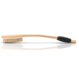 OWIIZI Bath Brush Wooden Curved Long Handle Antiskid Shower Brush for Exfoliating, Natural Bristle Scrubber for Back Use Wet or Dry OWIIZI Bath Brush Wooden Curved Long Handle Antiskid Shower Brush for Exfoliating, Natural Bristle Scrubber for Back Use Wet or Dry