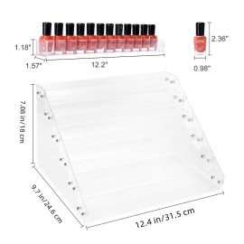 BTremary Clear Nail Polish Paint Organizer Holder Rack Shelf 6 Tier Acrylic Tattoo Ink Essential Oil Display Stand Holds Up to 48-96 Bottles for Table (Fit 1-2oz Bottles) BTremary Clear Nail Polish Paint Organizer Holder Rack Shelf 6 Tier Acrylic Tattoo Ink Essential Oil Display Stand Holds Up to 48-96 Bottles for Table (Fit 1-2oz Bottles)
