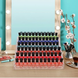 BTremary Clear Nail Polish Paint Organizer Holder Rack Shelf 6 Tier Acrylic Tattoo Ink Essential Oil Display Stand Holds Up to 48-96 Bottles for Table (Fit 1-2oz Bottles) BTremary Clear Nail Polish Paint Organizer Holder Rack Shelf 6 Tier Acrylic Tattoo Ink Essential Oil Display Stand Holds Up to 48-96 Bottles for Table (Fit 1-2oz Bottles)