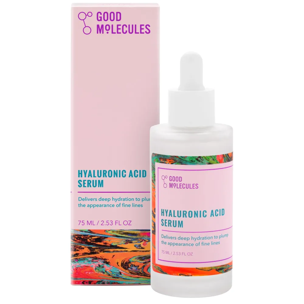 Good Molecules Hyaluronic Acid Serum - Hydration for Dry Skin to Moisturize, Plump, and Firm - 1% HA, Anti-aging Water-Based Skincare for Face Good Molecules Hyaluronic Acid Serum - Hydration for Dry Skin to Moisturize, Plump, and Firm - 1% HA, Anti-aging Water-Based Skincare for Face