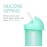 Boon Swig Insulated Silicone Straw Sippy Cup - Flip Top Spill Proof Toddler Straw Cups - Baby and Toddler Feeding Supplies - Baby Travel Essentials - 9 Oz - Mint