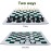 Juegoal 20 Portable Chess & Checkers Set, 2 in 1 Travel Board Games for Kids and Adults, Folding Roll up Chess Game Sets, Extra 26 Checker Pieces, Tournament Thick Mousepad Mat with Storage Bag
