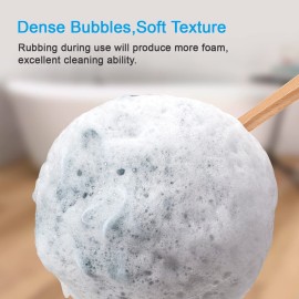 AmazerBath Shower Sponge Loofah Back Scrubber, PE Soft Mesh Loofah Body Scrubber with Long Wooden Handle, Bath Sponge for Men Women (Gray) AmazerBath Shower Sponge Loofah Back Scrubber, PE Soft Mesh Loofah Body Scrubber with Long Wooden Handle, Bath Sponge for Men Women (Gray)