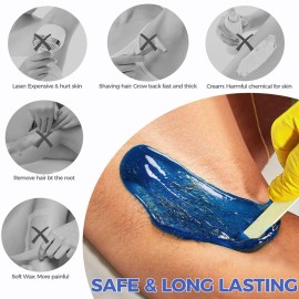 Madors Hard Wax Beads for Hair Removal -1lb/16oz Wax Beans Kit with 10 Wax applicator Sticks for Full Body, Facial, Brazilian Bikin,and legs Madors Hard Wax Beads for Hair Removal -1lb/16oz Wax Beans Kit with 10 Wax applicator Sticks for Full Body, Facial, Brazilian Bikin,and legs