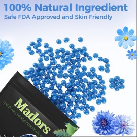 Madors Hard Wax Beads for Hair Removal -1lb/16oz Wax Beans Kit with 10 Wax applicator Sticks for Full Body, Facial, Brazilian Bikin,and legs Madors Hard Wax Beads for Hair Removal -1lb/16oz Wax Beans Kit with 10 Wax applicator Sticks for Full Body, Facial, Brazilian Bikin,and legs