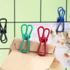 Chip Clips, Utility PVC-Coated Steel Clip for Food Package, Chips Bag, Clothes, Parper, Pack of 16, 2 Inch Chip Clips, Utility PVC-Coated Steel Clip for Food Package, Chips Bag, Clothes, Parper, Pack of 16, 2 Inch