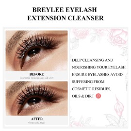 BREYLEE Eyelash Cleanser, Shampoo Foam & Brushes Eyelid Cleanser for Makeup Remover Paraben & Sulfate Free for Salon and Home Use(60ml, 2 fl oz) BREYLEE Eyelash Cleanser, Shampoo Foam & Brushes Eyelid Cleanser for Makeup Remover Paraben & Sulfate Free for Salon and Home Use(60ml, 2 fl oz)