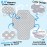 Baby Portable Changing Pad Travel - Waterproof Compact Diaper Changing Mat with Built-in Pillow - Lightweight & Foldable Changing Station, Newborn Shower Gifts