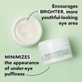 Mario Badescu Caffeine Eye Cream for All Skin Types | Visibly Decreases Dark Circles and Under Eye Bags, Formulated with Caffeine & Squalane, 0.5 Oz (Pack of 1) Mario Badescu Caffeine Eye Cream for All Skin Types | Visibly Decreases Dark Circles and Under Eye Bags, Formulated with Caffeine & Squalane, 0.5 Oz (Pack of 1)