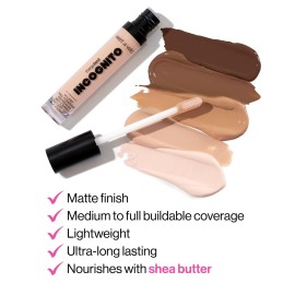 wet n wild Mega Last Incognito All-Day Full Coverage Liquid Matte Concealer, Light Honey wet n wild Mega Last Incognito All-Day Full Coverage Liquid Matte Concealer, Light Honey
