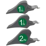 CR8GR8 Hair Clipper Guards, 3 Count - Includes NO.10, NO.12, NO.16 - Fits Most Wahl Clippers, 1.5 inch & 1.25 inch & 2 inch, Gray