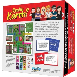 Really Karen? Board Game - Become a Karen as You Argue Your Way Around Town in This Hilarious Party Game. Ages 14 and up. Really Karen? Board Game - Become a Karen as You Argue Your Way Around Town in This Hilarious Party Game. Ages 14 and up.