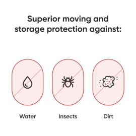 Hulsky Crib Mattress Storage Bag - 4 Mil Heavy Duty Crib Mattress Bag for Moving and Storage