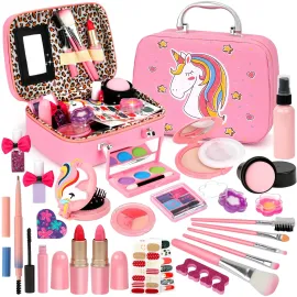Kids Makeup Kit for Girl, Washable Makeup Set for Girls, Real Makeup for Kids, Girl Toys Princess Children Play Makeup Kit with Cosmetic Case Christmas Birthday Gifts for Girls Age 4 5 6 7 8 Year Old Kids Makeup Kit for Girl, Washable Makeup Set for Girls, Real Makeup for Kids, Girl Toys Princess Children Play Makeup Kit with Cosmetic Case Christmas Birthday Gifts for Girls Age 4 5 6 7 8 Year Old