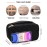 Relavel Makeup Bag, Small Makeup Bag for Women, Travel Cosmetic Bag, 2 Layers Waterproof Makeup Organizer Storage with Makeup Brush Holder, Black