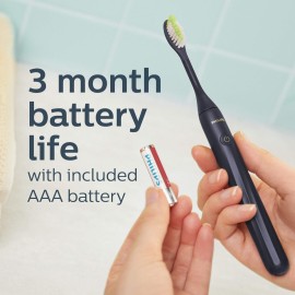 Philips One by Sonicare Battery Toothbrush, Midnight Blue, HY1100/04 Philips One by Sonicare Battery Toothbrush, Midnight Blue, HY1100/04