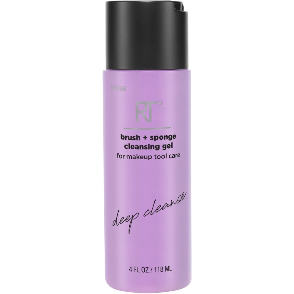 Real Techniques Brush + Sponge Cleansing Gel, Makeup Brush & Makeup Blending Sponge Shampoo, Gently Removes Makeup, Oil, & Other Impurities, Vegan & Cruelty-Free, 4fl. oz./118 ml Bottle Real Techniques Brush + Sponge Cleansing Gel, Makeup Brush & Makeup Blending Sponge Shampoo, Gently Removes Makeup, Oil, & Other Impurities, Vegan & Cruelty-Free, 4fl. oz./118 ml Bottle
