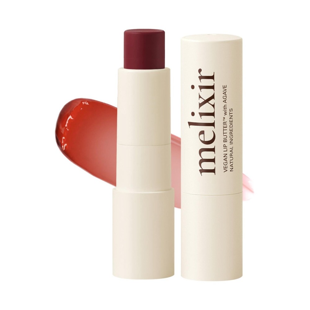 Melixir Vegan Lip Butter 06 Lust Red(Tinted) (+11 more colors) 0.13oz, Bee Free, Petrolatum Free, Deep Nourishing Plant-Based Vegan Chapstick, Vegan Lip Balm for Dry, Cracked and Chapped Lips Melixir Vegan Lip Butter 06 Lust Red(Tinted) (+11 more colors) 0.13oz, Bee Free, Petrolatum Free, Deep Nourishing Plant-Based Vegan Chapstick, Vegan Lip Balm for Dry, Cracked and Chapped Lips