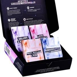 OpenMity Box of Meaningful Conversations - Conversation Starters Game for Couples - Date Night Cards Deck with 130 Question Cards