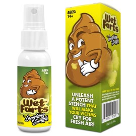 Laughing Smith - Wet Farts - Potent Stink Spray - Extra Strong Stink - Hilarious Gag Gifts & Pranks for Adults or Kids - Prank Stink Stuff - Non Toxic - Smells Like Really \'Bad\' Gas