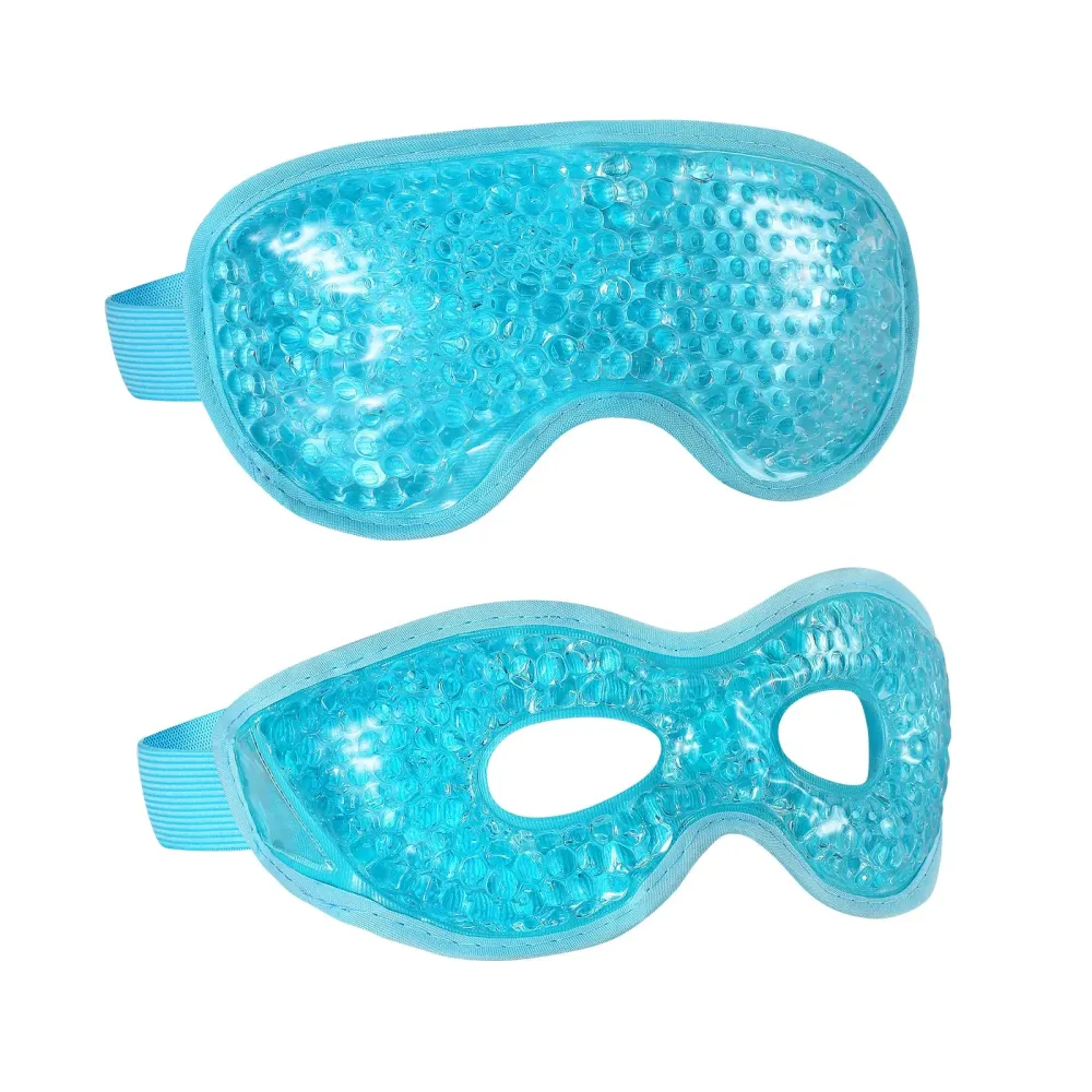 2PCS Reusable Hot Cold Therapy Eye Mask for Puffiness, Dark Circles, Eye Bags, Dry Eyes, Headaches, Migraines, Stress Relief - Cooling and Compress Gel Mask (Blue) 2PCS Reusable Hot Cold Therapy Eye Mask for Puffiness, Dark Circles, Eye Bags, Dry Eyes, Headaches, Migraines, Stress Relief - Cooling and Compress Gel Mask (Blue)