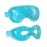 2PCS Reusable Hot Cold Therapy Eye Mask for Puffiness, Dark Circles, Eye Bags, Dry Eyes, Headaches, Migraines, Stress Relief - Cooling and Compress Gel Mask (Blue)