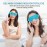 2PCS Reusable Hot Cold Therapy Eye Mask for Puffiness, Dark Circles, Eye Bags, Dry Eyes, Headaches, Migraines, Stress Relief - Cooling and Compress Gel Mask (Blue)
