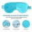 2PCS Reusable Hot Cold Therapy Eye Mask for Puffiness, Dark Circles, Eye Bags, Dry Eyes, Headaches, Migraines, Stress Relief - Cooling and Compress Gel Mask (Blue)