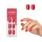 KISS imPRESS No Glue Mani Press On Nails, Color, \'Corally Crazy\', Orange, Short Size, Squoval Shape, Includes 30 Nails, Prep Pad, Instructions Sheet, 1 Manicure Stick, 1 Mini File