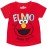 Sesame Street Elmo Toddler Girls Graphic T-Shirt Mesh Skirt and Scrunchie 3 Piece Outfit Set Red/Rainbow 2T
