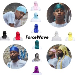ForceWave 10 Pieces Silky Durags Long Tail for Women Men Satin Durag 360 waveDorag, 10 Colors ForceWave 10 Pieces Silky Durags Long Tail for Women Men Satin Durag 360 waveDorag, 10 Colors