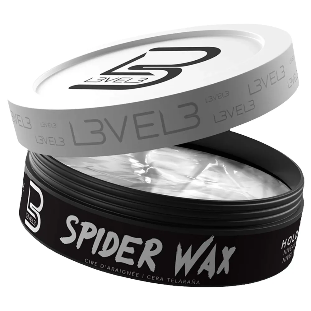 L3 Level 3 Spider Wax - Long Lasting and Strong Hold Improve your Hair Volume and Texture - Level Three Hair Wax for Men (150 ML, Spider Wax) L3 Level 3 Spider Wax - Long Lasting and Strong Hold Improve your Hair Volume and Texture - Level Three Hair Wax for Men (150 ML, Spider Wax)