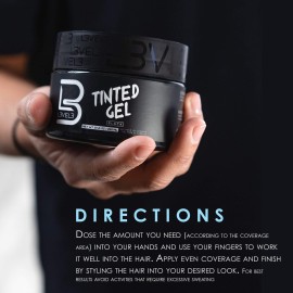 L3 Level 3 Tinted Gel Black - Temporary Black Hair Gel For Hair No Flaking and Rinses Out Easily - Level Three Strong Hold Formula L3 Level 3 Tinted Gel Black - Temporary Black Hair Gel For Hair No Flaking and Rinses Out Easily - Level Three Strong Hold Formula