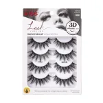 KISS Lash Couture Triple Push Up Collection Multipack, 3D Volume False Eyelashes, Triple Design Technology, Multi-Angles & Lengths, Cruelty-Free, Contact Lens Friendly, Reusable, Style Robe, 4 Pairs